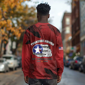 Tuskegee Airmen 1941–2026 Long Sleeve Shirt 332nd Red Tails 85th Anniversary - African Pride