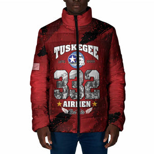85 Years of Tuskegee Airmen Padded Jacket 332nd Fighter Group Red Tails