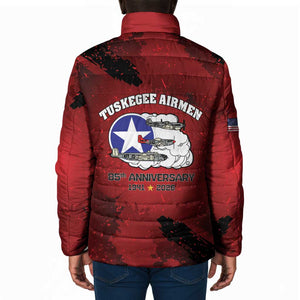 85 Years of Tuskegee Airmen Padded Jacket 332nd Fighter Group Red Tails