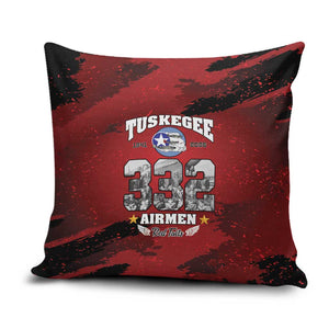85 Years of Tuskegee Airmen Pillow Cover 332nd Fighter Group Red Tails
