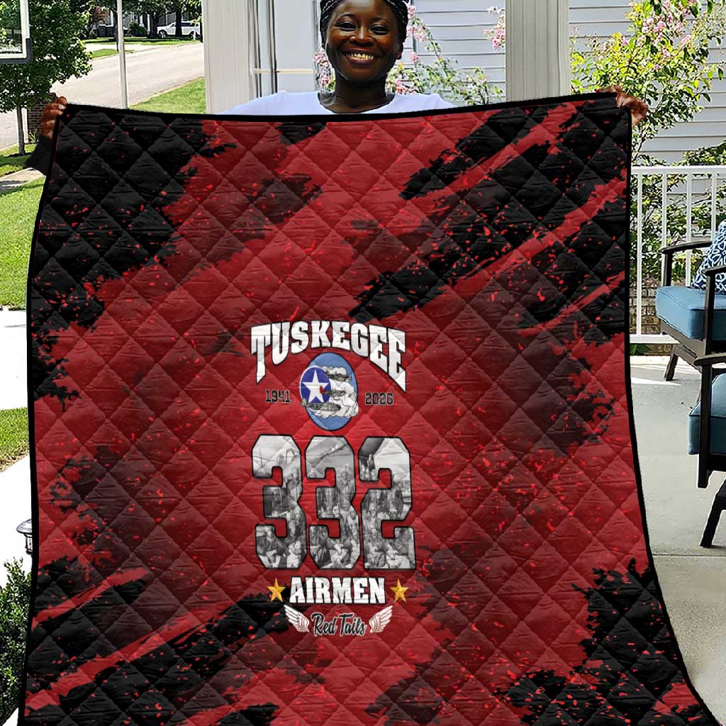 Tuskegee Airmen 1941–2026 Quilt 332nd Red Tails 85th Anniversary - African Pride