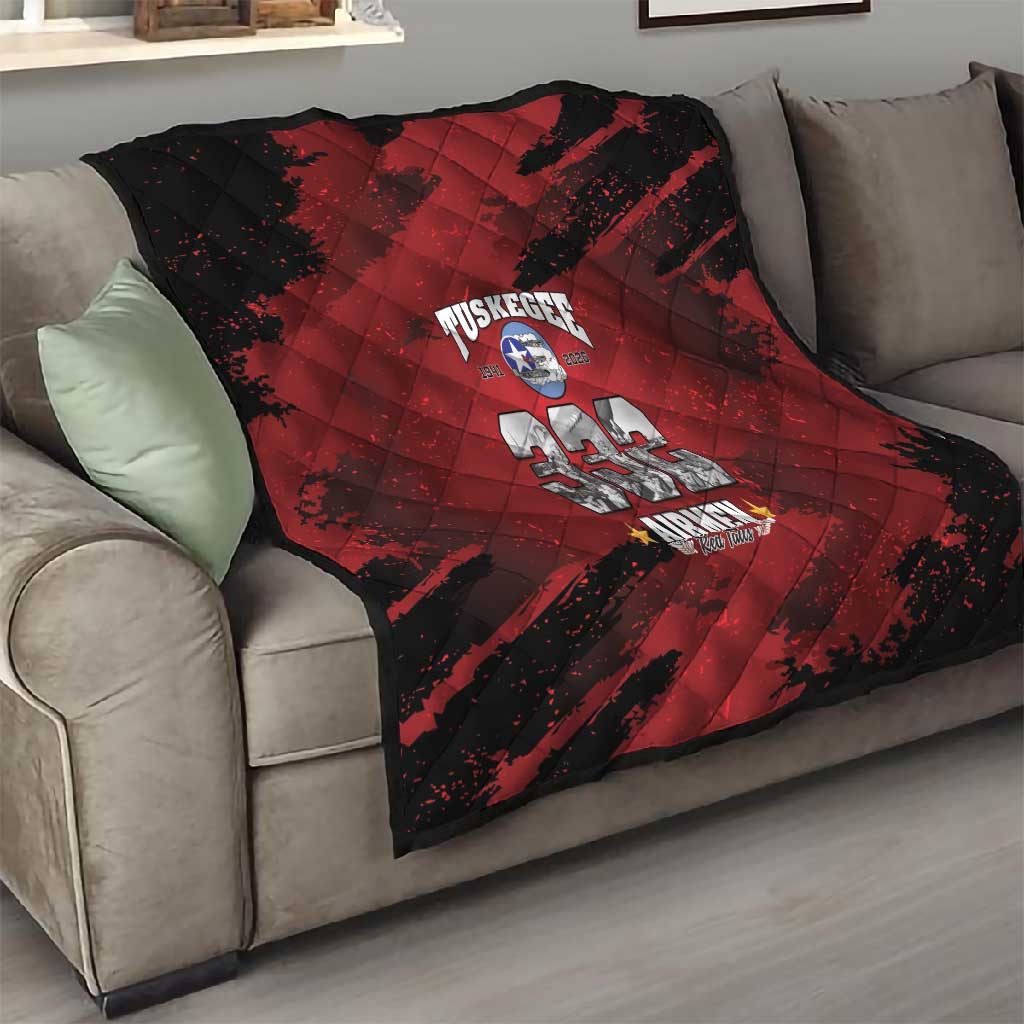 Tuskegee Airmen 1941–2026 Quilt 332nd Red Tails 85th Anniversary - African Pride