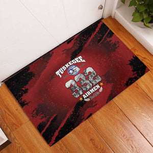 Tuskegee Airmen 1941–2026 Rubber Doormat 332nd Red Tails 85th Anniversary - African Pride