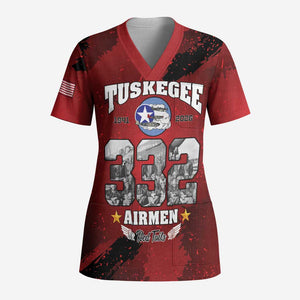 Tuskegee Airmen 1941–2026 Scrub Top 332nd Red Tails 85th Anniversary - African Pride
