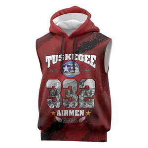 Tuskegee Airmen 1941–2026 Sleeveless Hoodie 332nd Red Tails 85th Anniversary - African Pride