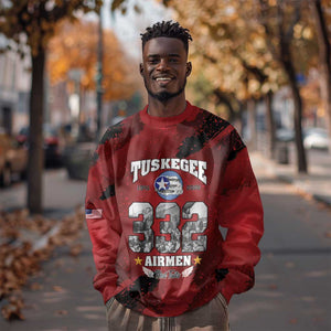 Tuskegee Airmen 1941–2026 Sweatshirt 332nd Red Tails 85th Anniversary - African Pride