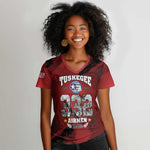 Tuskegee Airmen 1941-2026 Women V-Neck T-Shirt 332nd Red Tails 85th Anniversary LT15