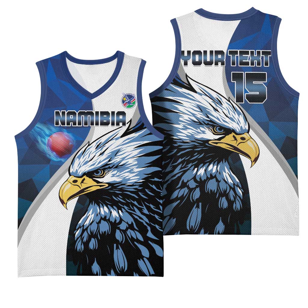 Custom Afro Namibia Cricket Basketball Jersey Go Eagles LT15