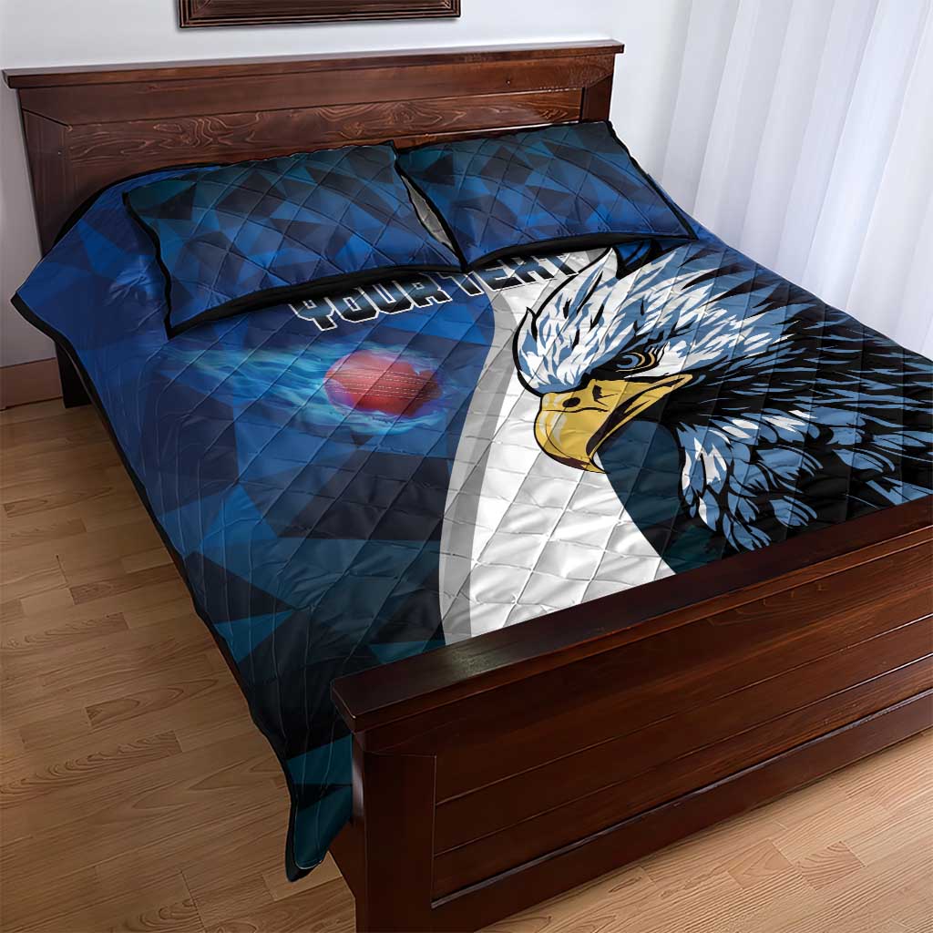 Custom Afro Namibia Cricket Quilt Bed Set Go Eagles
