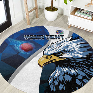 Custom Afro Namibia Cricket Round Carpet Go Eagles