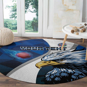 Custom Afro Namibia Cricket Round Carpet Go Eagles