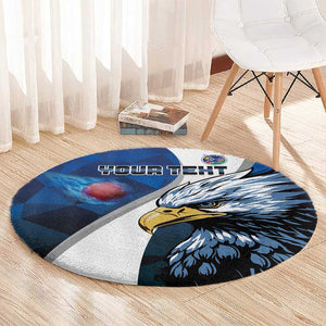 Custom Afro Namibia Cricket Round Carpet Go Eagles