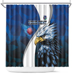 Custom Afro Namibia Cricket Shower Curtain Go Eagles