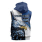 Custom Afro Namibia Cricket Sleeveless Zip Hoodie Go Eagles - African Pride