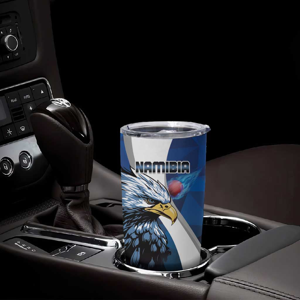 Custom Afro Namibia Cricket Tumbler Cup Go Eagles