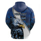 Custom Afro Namibia Cricket Zip Hoodie Go Eagles
