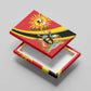 Personalised Afro Uganda Canvas Wall Art Black Crowned Crane With Coat Of Arms