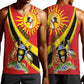 Personalised Afro Uganda Men Tank Top Black Crowned Crane With Coat Of Arms