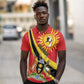 Personalised Afro Uganda Polo Shirt Black Crowned Crane With Coat Of Arms