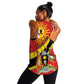 Personalised Afro Uganda Women Racerback Tank Black Crowned Crane With Coat Of Arms