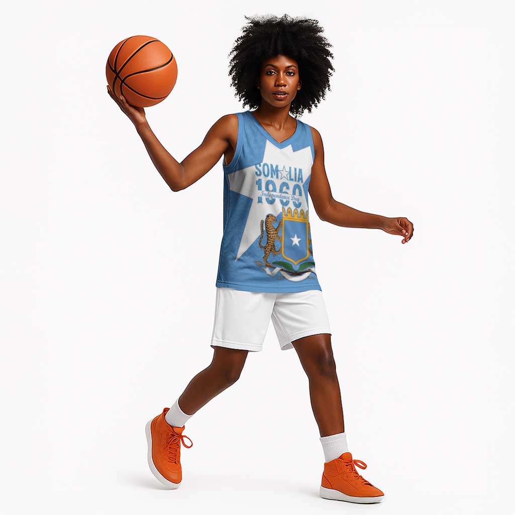 Personalized Somalis Independence Day Basketball Jersey Soomaaliya Arise Somalis! LT15