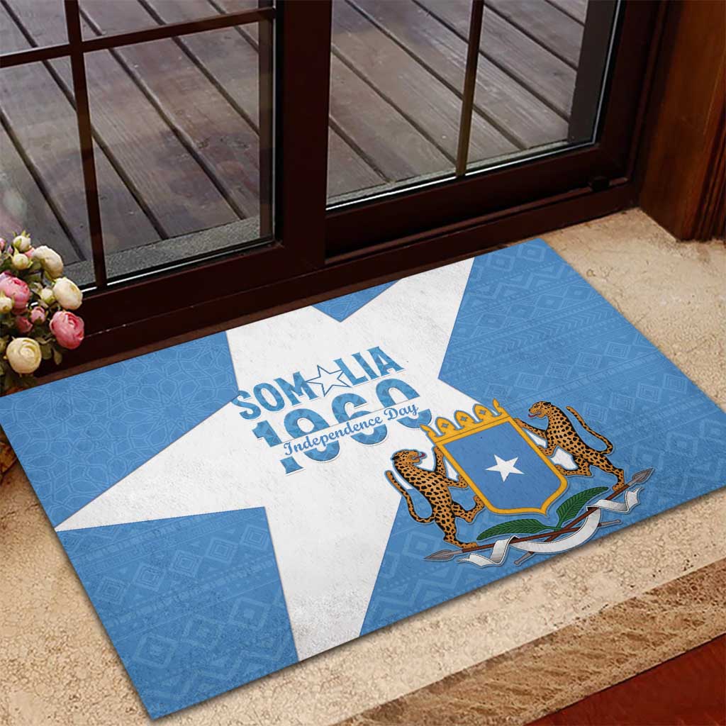 Personalized Somalis Independence Day Rubber Doormat Soomaaliya Arise Somalis!