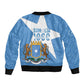 Personalized Somalis Independence Day Sleeve Zip Bomber Jacket Soomaaliya Arise Somalis!