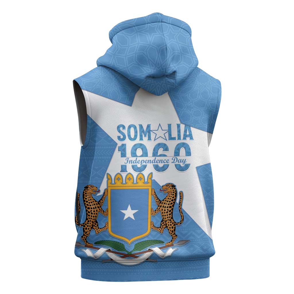 Personalized Somalis Independence Day Sleeveless Hoodie Soomaaliya Arise Somalis! - African Pride