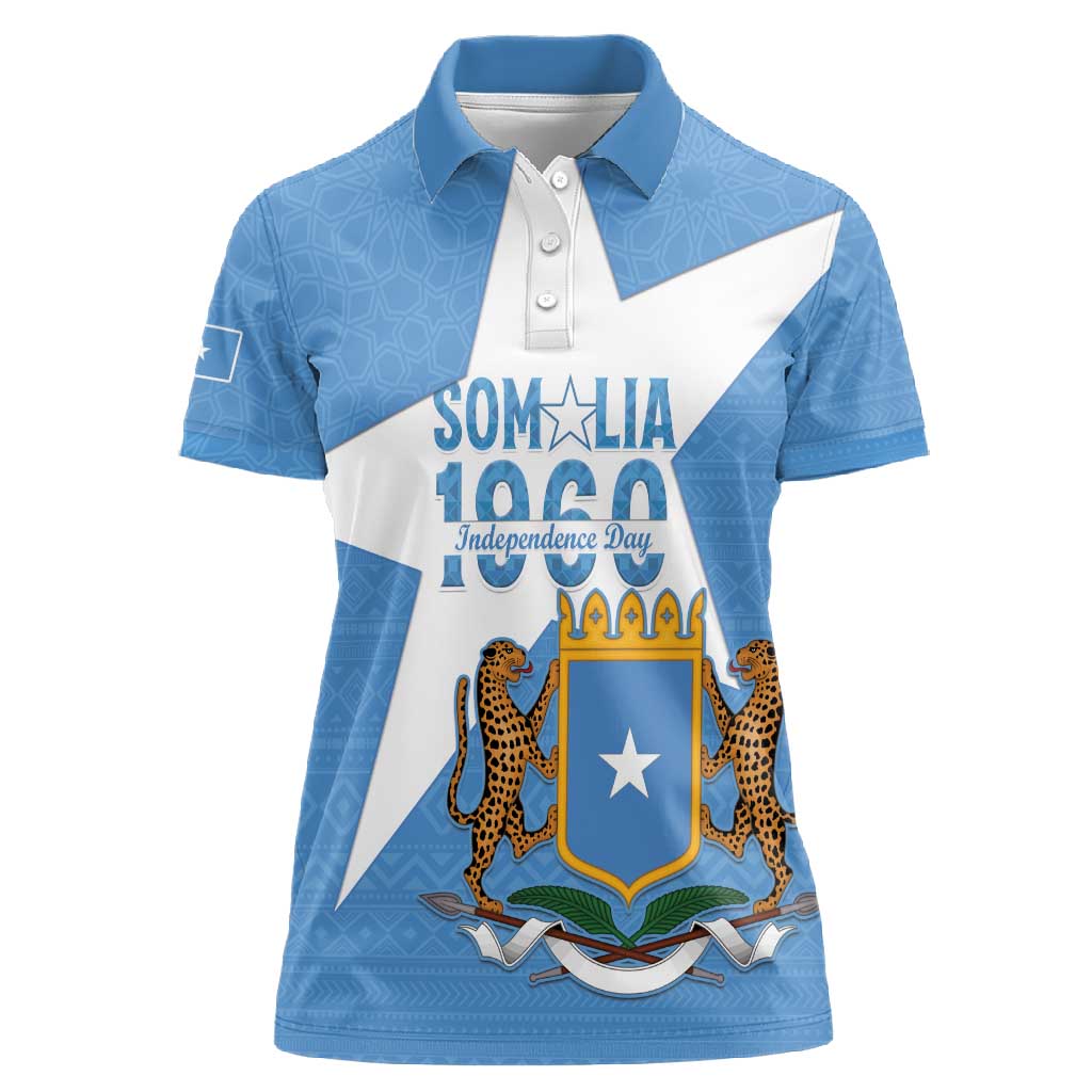 Personalized Somalis Independence Day Women Polo Shirt Soomaaliya Arise Somalis!