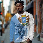 Coat of arms of Soomaaliya Long Sleeve Shirt Leopard Skin mix Islamic Pattern