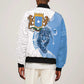 Coat of arms of Soomaaliya Sleeve Zip Bomber Jacket Leopard Skin mix Islamic Pattern