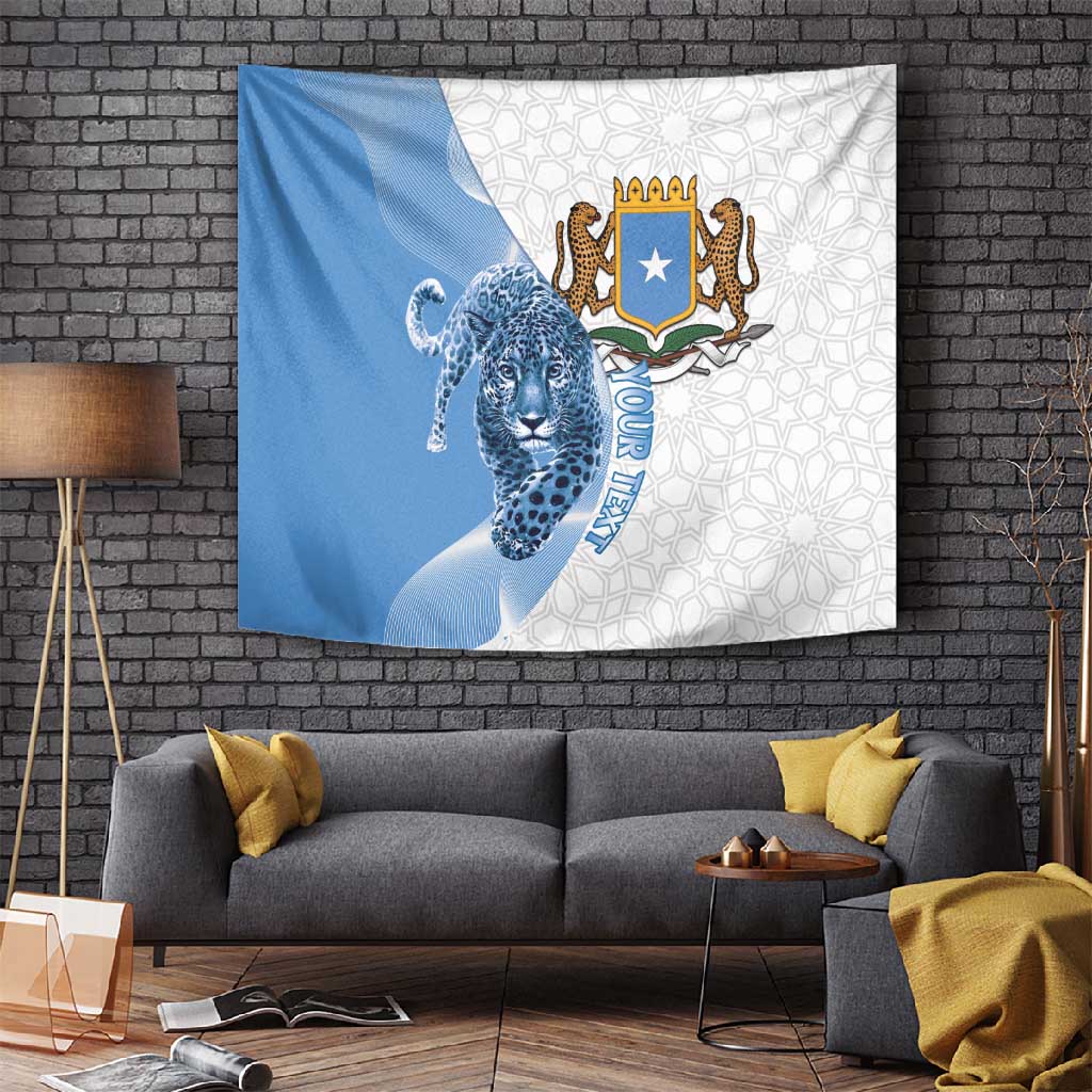 Coat of arms of Soomaaliya Tapestry Leopard Skin mix Islamic Pattern