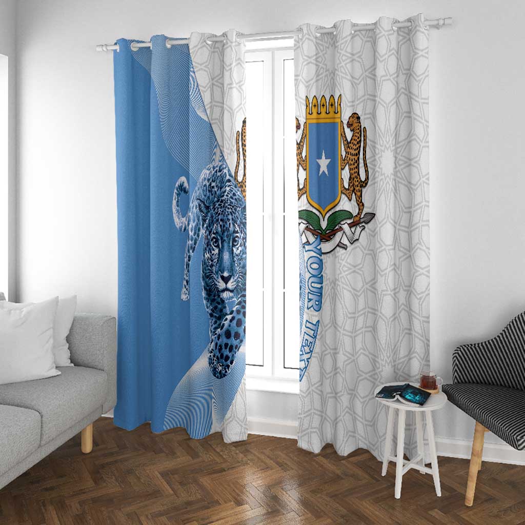 Coat of arms of Soomaaliya Window Curtain Leopard Skin mix Islamic Pattern