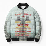Harriet Tubman 1849 Bomber Puffer Jacket Freedom Fighter Legacy