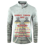 Harriet Tubman 1849 Button Sweatshirt Freedom Fighter Legacy