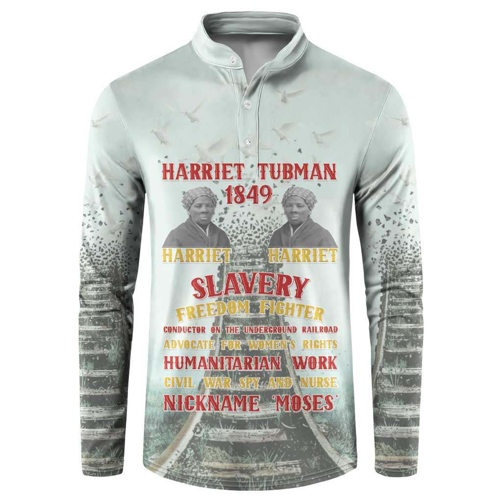 Harriet Tubman 1849 Button Sweatshirt Freedom Fighter Legacy