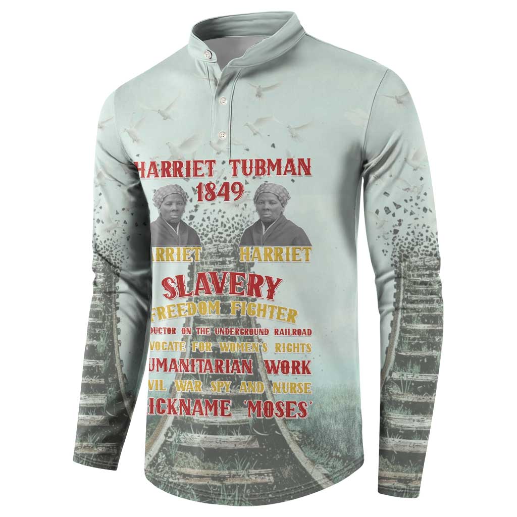 Harriet Tubman 1849 Button Sweatshirt Freedom Fighter Legacy