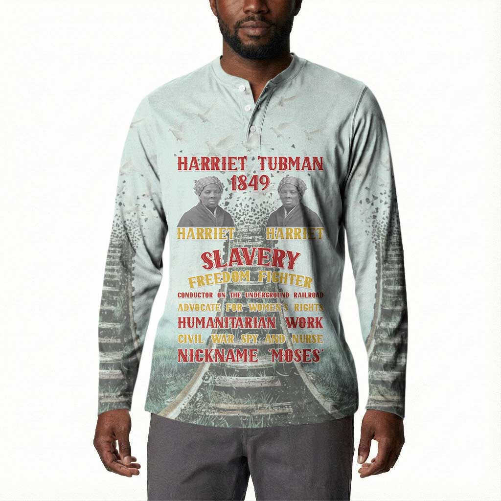 Harriet Tubman 1849 Button Sweatshirt Freedom Fighter Legacy