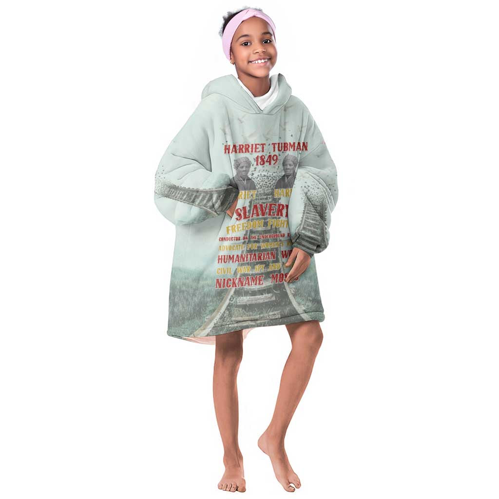 Moses of Freedom Kid Wearable Blanket Hoodie Harriet Tubman Tribute - African Pride