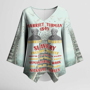 Harriet Tubman 1849 Kimono Sleeve Blouse Freedom Fighter Legacy