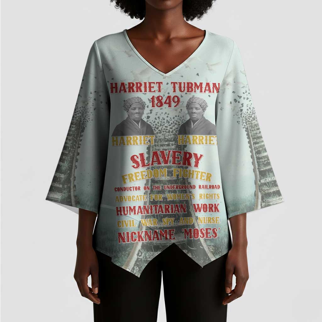Harriet Tubman 1849 Kimono Sleeve Blouse Freedom Fighter Legacy