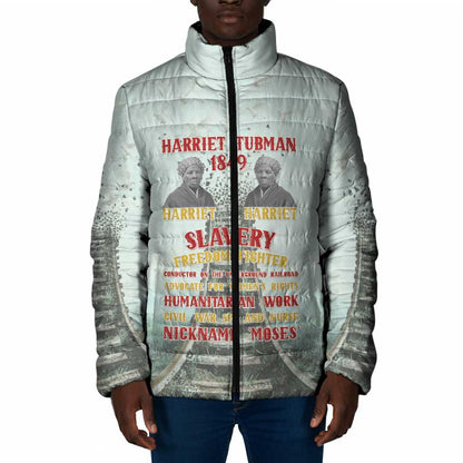 Harriet Tubman 1849 Padded Jacket Freedom Fighter Legacy