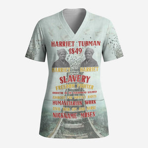 Moses of Freedom Scrub Top Harriet Tubman Tribute - African Pride