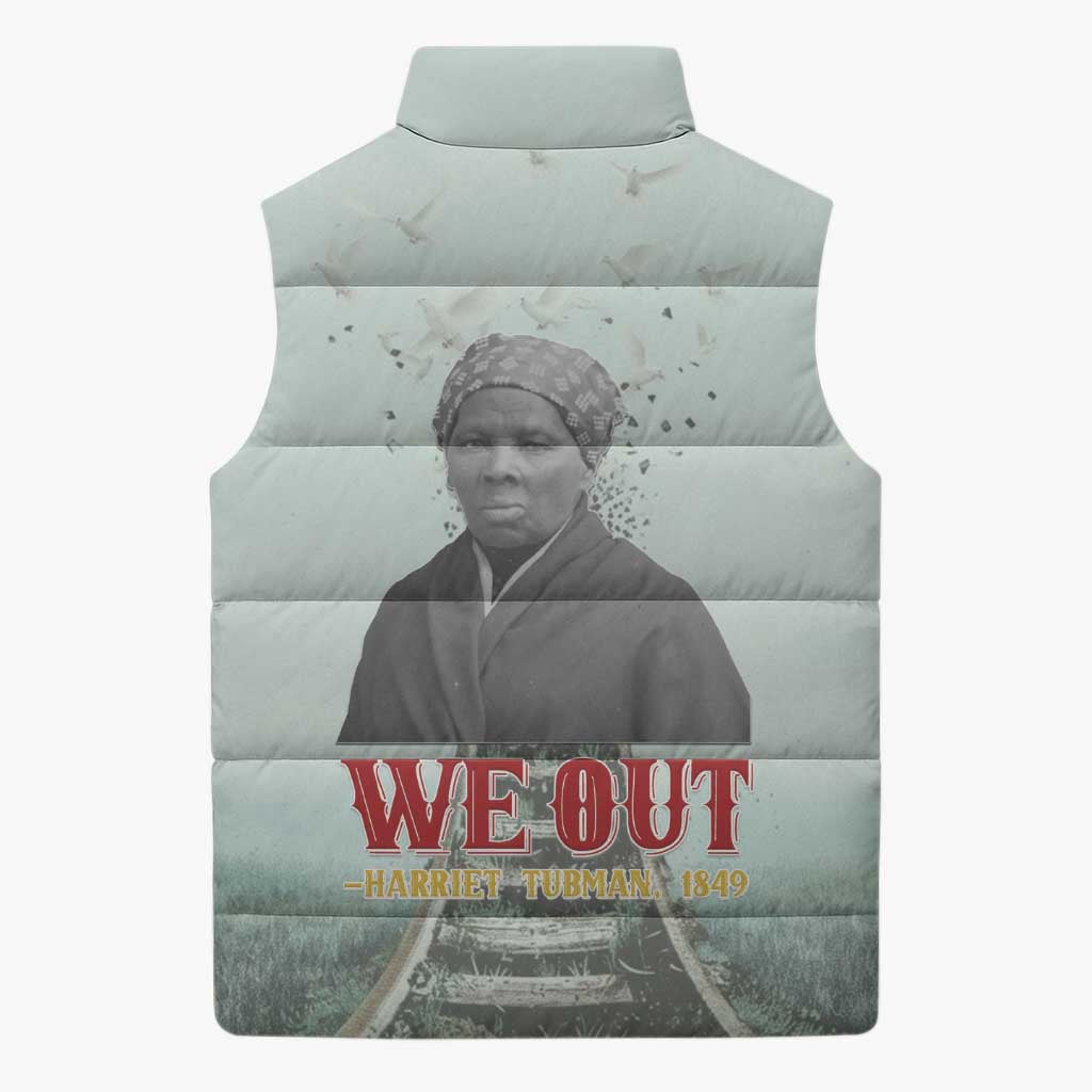 Harriet Tubman 1849 Sleeveless Puffer Jacket Freedom Fighter Legacy