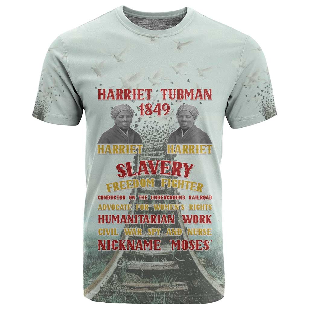 Moses of Freedom T shirt Harriet Tubman Tribute - African Pride