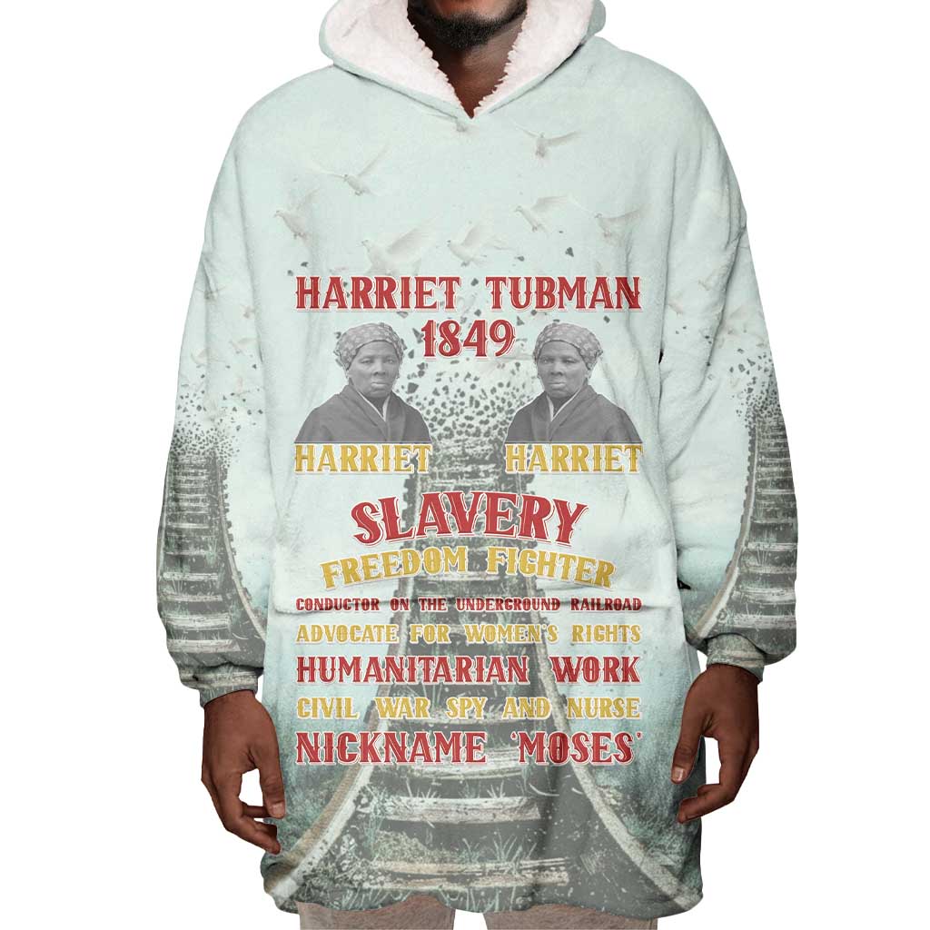 Moses of Freedom Wearable Blanket Hoodie Harriet Tubman Tribute - African Pride