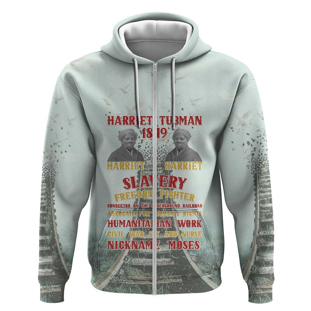 Moses of Freedom Zip Hoodie Harriet Tubman Tribute - African Pride