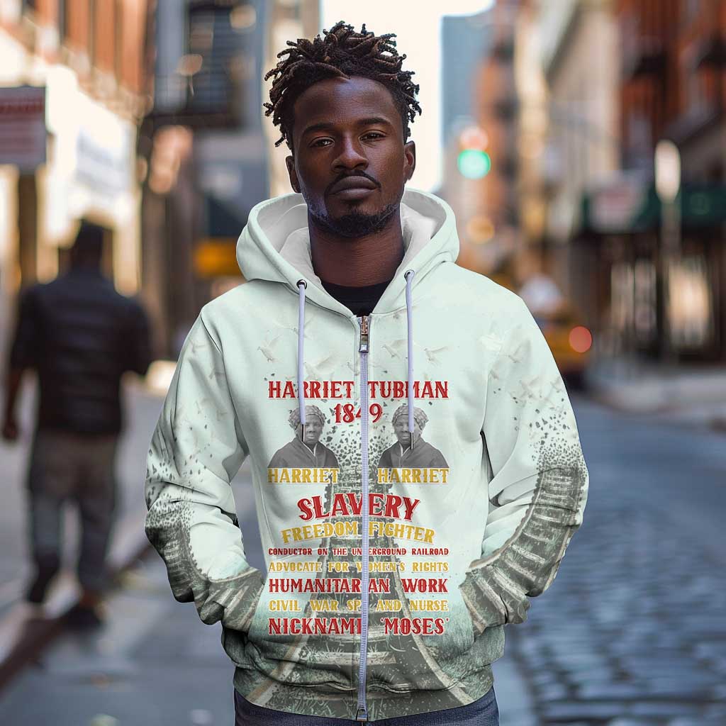 Moses of Freedom Zip Hoodie Harriet Tubman Tribute - African Pride