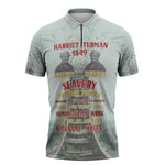 Harriet Tubman 1849 Zipper Polo Shirt Freedom Fighter Legacy