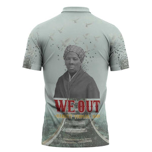 Harriet Tubman 1849 Zipper Polo Shirt Freedom Fighter Legacy